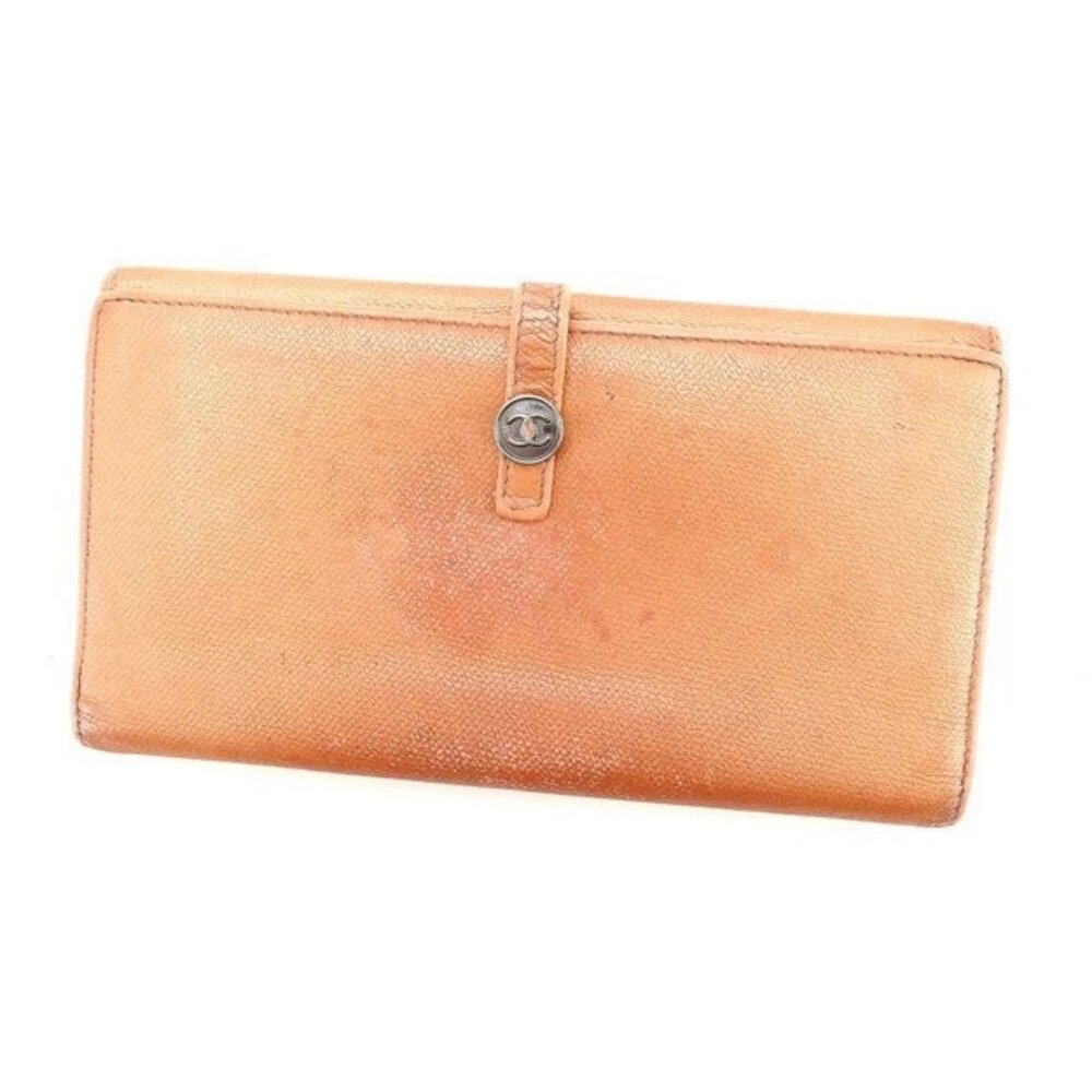 CHANEL Purse Orange Women Authentic secondhand